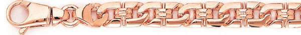 14k rose gold, 18k pink gold chain 8.2mm Davinci Link Bracelet