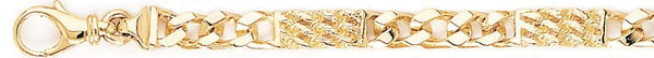 18k yellow gold chain, 14k yellow gold chain 5.8mm Studio Link Bracelet