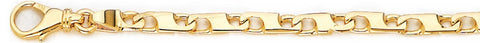 4.4mm Imperial Link Bracelet custom made gold chain