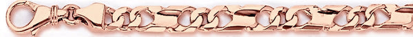 14k rose gold, 18k pink gold chain 6.2mm Synergy Link Bracelet