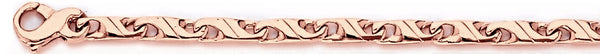14k rose gold, 18k pink gold chain 3.9mm Synergy Link Bracelet