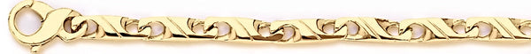 18k yellow gold chain, 14k yellow gold chain 4.4mm Synergy Link Bracelet