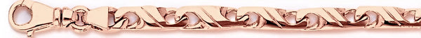14k rose gold, 18k pink gold chain 5.1mm Synergy Link Bracelet