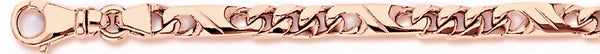 14k rose gold, 18k pink gold chain 5.5mm Synergy Link Bracelet