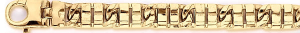 18k yellow gold chain, 14k yellow gold chain 8.5mm Pulsar Link Bracelet
