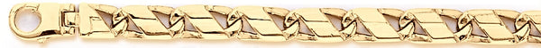 18k yellow gold chain, 14k yellow gold chain 6.5mm Jetstream Link Bracelet