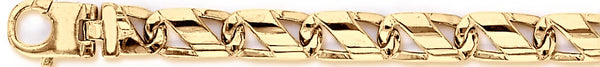 18k yellow gold chain, 14k yellow gold chain 8.2mm Jetstream Link Bracelet