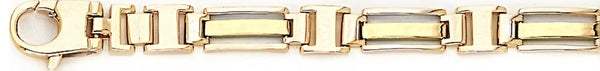 18k yellow gold chain, 14k yellow gold chain 7.4mm Designo I Link Bracelet