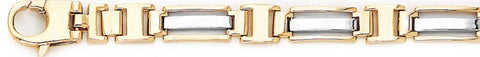 7.4mm Designo I Link Bracelet custom made gold chain