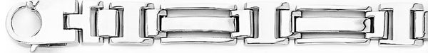 18k white gold chain, 14k white gold chain 9.5mm Designo II Link Bracelet