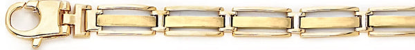 18k yellow gold chain, 14k yellow gold chain 6.6mm Designo III Link Bracelet