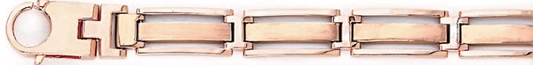 14k rose gold, 18k pink gold chain 8.5mm Designo IV Link Bracelet