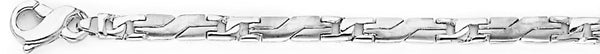 18k white gold chain, 14k white gold chain 4.1mm Yin Yang Link Bracelet
