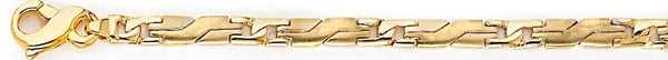 18k yellow gold chain, 14k yellow gold chain 4.1mm Yin Yang Link Bracelet