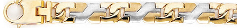 8.6mm Yin Yang Link Bracelet custom made gold chain