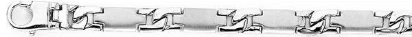 18k white gold chain, 14k white gold chain 5.8mm Cubist Link Bracelet