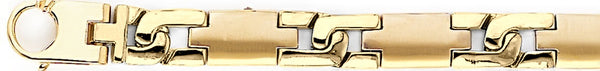 18k yellow gold chain, 14k yellow gold chain 8.8mm Cubist Link Bracelet