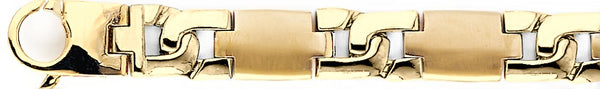 18k yellow gold chain, 14k yellow gold chain 11.4mm Cubist Link Bracelet