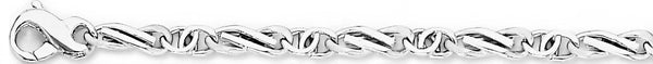18k white gold chain, 14k white gold chain 4.3mm Karina Link Bracelet