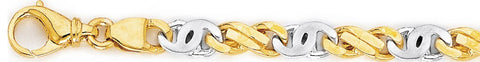 7.3mm Kats Eye Link Bracelet custom made gold chain