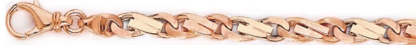 14k rose gold, 18k pink gold chain 6.2mm Mimo Link Bracelet