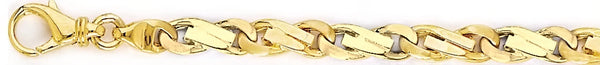 18k yellow gold chain, 14k yellow gold chain 6.2mm Mimo Link Bracelet