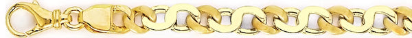 18k yellow gold chain, 14k yellow gold chain 6.8mm Manira Link Bracelet