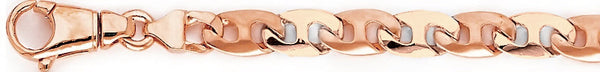 14k rose gold, 18k pink gold chain 7.6mm Manira Link Bracelet