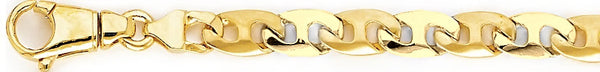 18k yellow gold chain, 14k yellow gold chain 7.6mm Manira Link Bracelet
