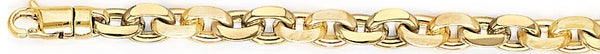 18k yellow gold chain, 14k yellow gold chain 6.6mm Annette Link Bracelet