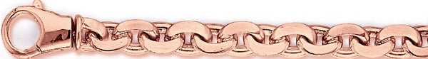 14k rose gold, 18k pink gold chain 8.3mm Loopy Link Bracelet