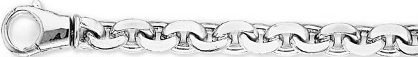 18k white gold chain, 14k white gold chain 8.3mm Loopy Link Bracelet