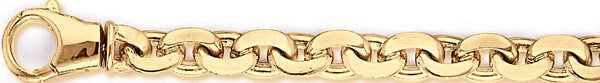 18k yellow gold chain, 14k yellow gold chain 8.3mm Loopy Link Bracelet