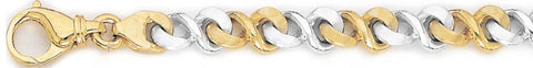7.8mm Figure Eight Link Bracelet custom made gold chain