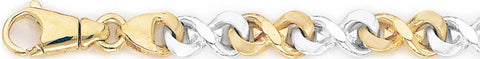 8.8mm Figure Eight Link Bracelet custom made gold chain
