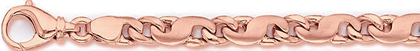 14k rose gold, 18k pink gold chain 7mm Clive Link Bracelet