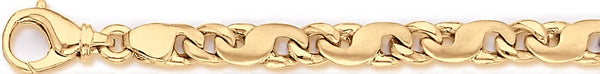 18k yellow gold chain, 14k yellow gold chain 7mm Clive Link Bracelet