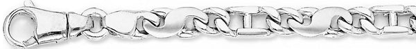 18k white gold chain, 14k white gold chain 7.2mm Izzy Link Bracelet