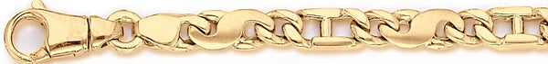 18k yellow gold chain, 14k yellow gold chain 7.2mm Izzy Link Bracelet