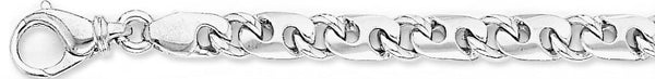 18k white gold chain, 14k white gold chain 6.9mm Dele Link Bracelet