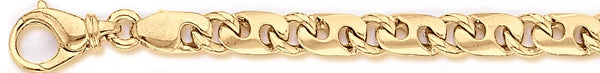 18k yellow gold chain, 14k yellow gold chain 6.9mm Dele Link Bracelet