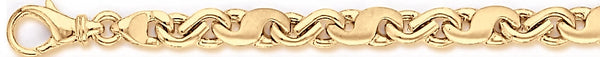 18k yellow gold chain, 14k yellow gold chain 6.6mm Bronsen Link Bracelet