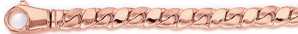 14k rose gold, 18k pink gold chain 6.5mm Keegan Link Bracelet