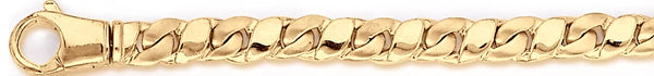 18k yellow gold chain, 14k yellow gold chain 6.5mm Keegan Link Bracelet
