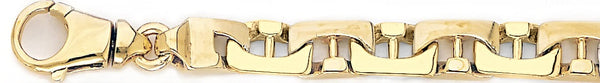 18k yellow gold chain, 14k yellow gold chain 8.5mm Elis Link Bracelet