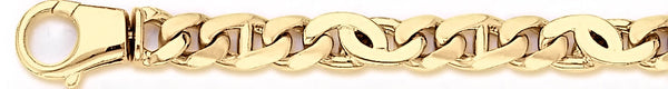 18k yellow gold chain, 14k yellow gold chain 8mm Rupert Link Bracelet