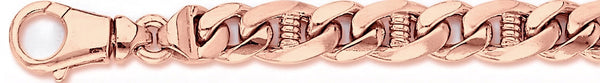 14k rose gold, 18k pink gold chain 10mm Andres Link Bracelet