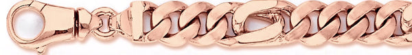 14k rose gold, 18k pink gold chain 10.3mm Jerome Link Bracelet