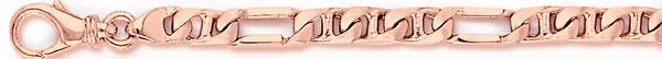 14k rose gold, 18k pink gold chain 5.4mm Mario Link Bracelet