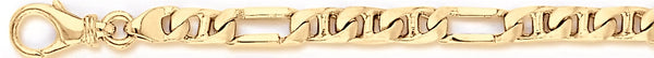 18k yellow gold chain, 14k yellow gold chain 5.4mm Mario Link Bracelet